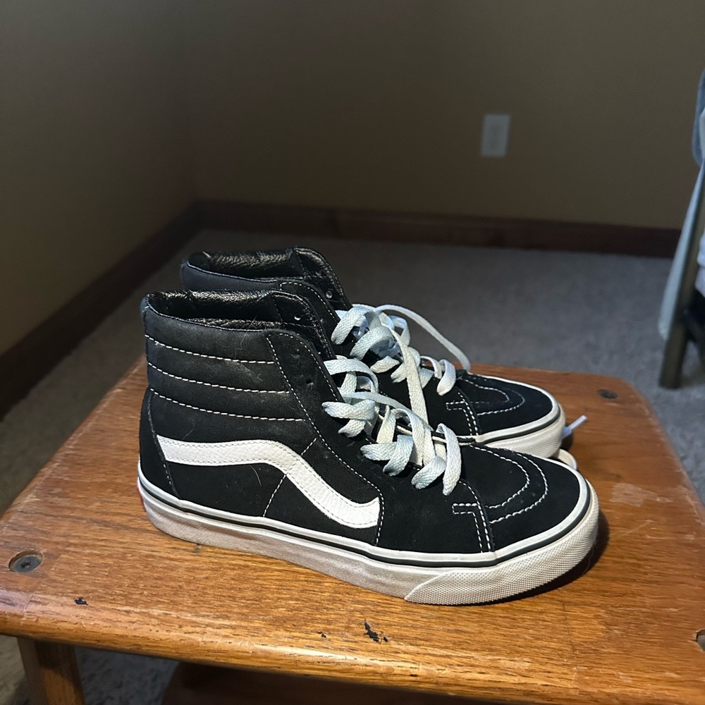 Vans High-Top Sneakers - Black and White